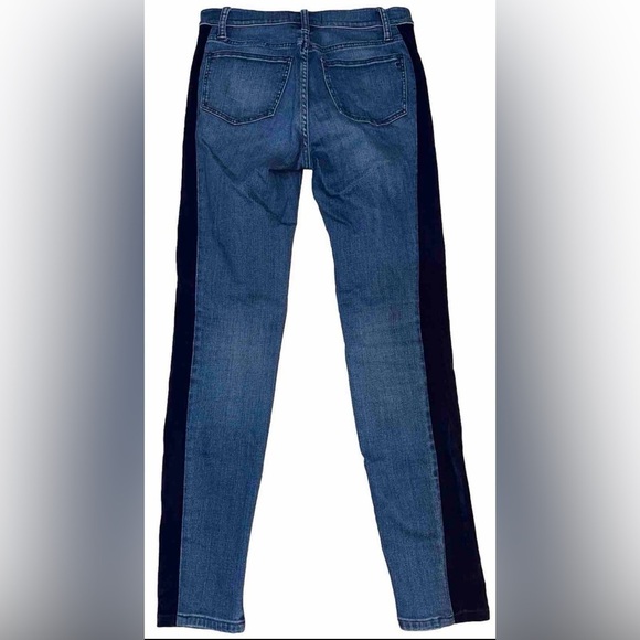 Madewell 9" Mid-Rise Skinny Jeans in Beattie Wash: Velvet Tuxedo Stripe Size 26 - Picture 5 of 11